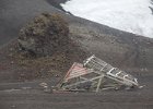 One of many destroyed huts on Whaler&#39;s Bay. : Whalers Bay