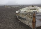 These boats were used to ferry fresh water out to the whalers. : Whalers Bay