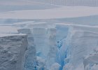 The front of an unnamed glacier. : Fish Islands