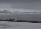 Part of the currently unmanned Argentine research station. : Half Moon Island