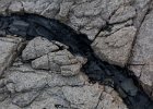 A layer of slate tucked in to the granite. One of many geological anomalies. : Horseshoe Island